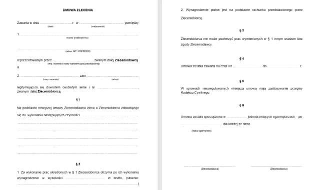 Jak działa umowa zlecenie? Kluczowe informacje i obowiązki stron